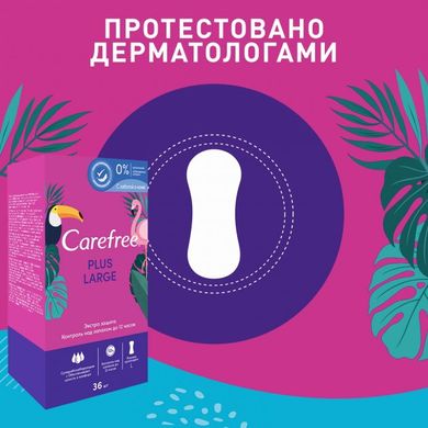 Щоденні прокладки Carefree Plus Large 36 шт