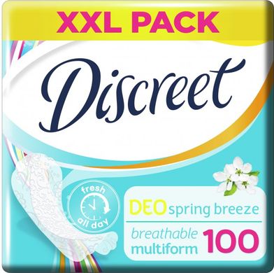 Щоденні гігієнічні прокладки Discreet Deo Spring Breeze 100 шт.