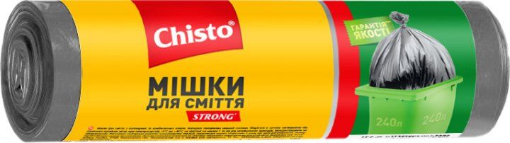 Пакеты для мусора Chisto Strong 240 л 5 шт.