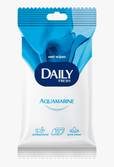 Салфетки влажные Daily Fresh Aquamarine 15 шт