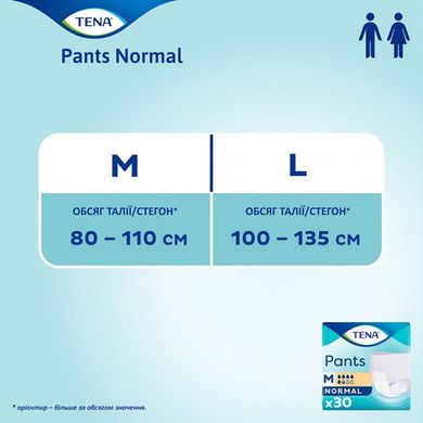 Підгузки-трусики для дорослих Tena Pants Normal Medium 30 шт.