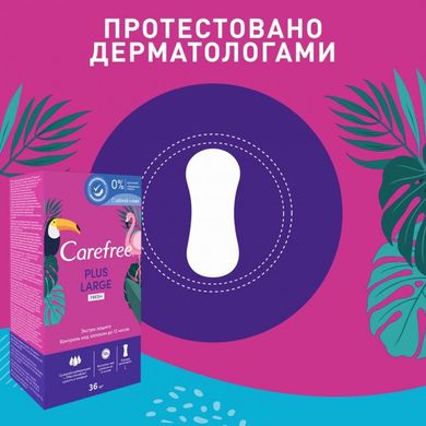 Ежедневные прокладки Carefree Plus Large Fresh 36 шт