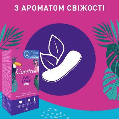 Щоденні прокладки Carefree Plus Large Fresh 36 шт