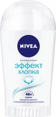 Антиперспирант Nivea Эффект Хлопка с экстрактом хлопка твердый 40 мл