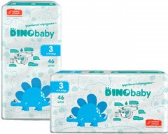 Подгузники детские DinoBaby 3 4-9 кг 46 шт