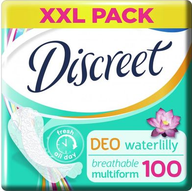 Ежедневные гигиенические прокладки Discreet Water Lily 100 шт.