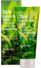 Очищающая пенка для умывания FarmStay Green Tea Seed Premium Moisture Foam Cleansing с семенами зеленого чая 100 мл