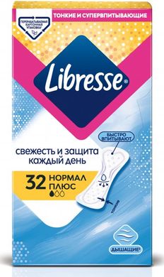 Ежедневные прокладки Libresse Dailyfresh Normal Plus 32 шт