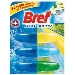 Подвесной туалетный блок Bref Duo-Aktiv Свежий микс 3 запаски 3х50 мл