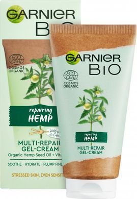 Крем-гель Garnier Bio с маслом конопли для восстановления истощенной чувствительной кожи лица 50 мл