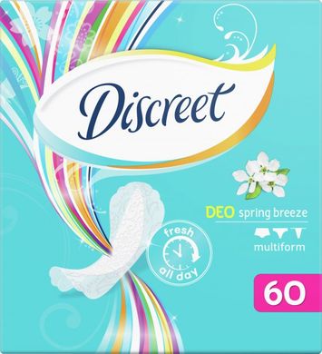 Щоденні гігієнічні прокладки Discreet Spring Breeze 60 шт.