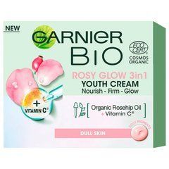 Питательный крем Garnier Bio с маслом шиповника для придания сияния тусклой коже лица 50 мл