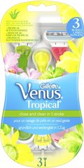 Одноразові станки для гоління (Бритви) жіночі Venus Tropical 3 шт.