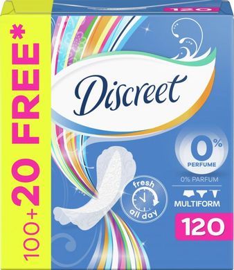 Ежедневные прокладки Discreet Deo Multiform 120 шт.