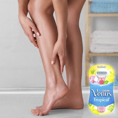 Одноразові станки для гоління (Бритви) жіночі Venus Tropical 3 шт.