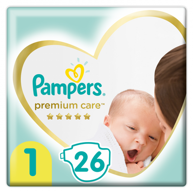 Підгузки Pampers Premium Care 1 (2-5 кг) 26 шт