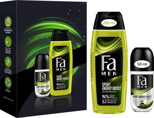 Набор Fa Men Red Energy Boost Гель для душа 250 мл + Антиперспирант-ролик 50 мл