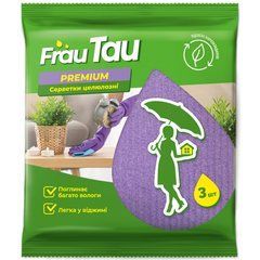 Салфетки для уборки Frau Tau Целлюлозные Премиум 3 шт