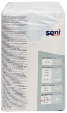 Одноразові пелюшки Seni Soft Basic 60х60 см 30 шт.