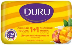 Мыло Duru 1+1 Сочный персик и знойне манго 80 г