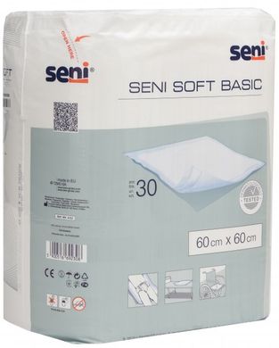 Одноразові пелюшки Seni Soft Basic 60х60 см 30 шт.