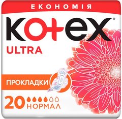 Гігієнічні прокладки Кotex Ultra Dry Normal Duo 20 шт.