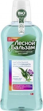 Ополаскиватель для полости рта Лесной бальзам Защита от бактерий и налета 400 мл