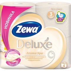 Туалетний папір Zewa Deluxe Aroma Spa 3 шари 4 рулони