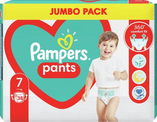 Підгузки-трусики Pampers Pants 7 (17+ кг) 38 шт