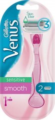 Станок для бритья женский (Бритва) Venus Smooth Sensitive с 2 сменными картриджами