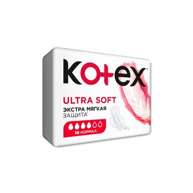 Гігієнічні прокладки Kotex Ultra Soft Normal 10 шт.