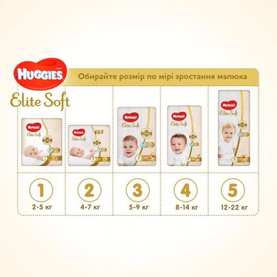 Підгузки Huggies Elite Soft Jumbo 2 (4-6 кг) 58 шт