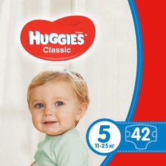 Подгузники Huggies Classic 5 Jumbo (11-22 кг) 42 шт