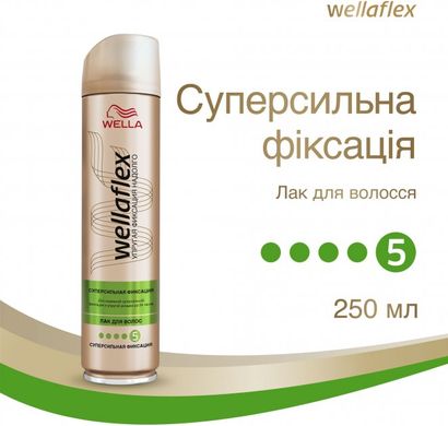 Лак для волосся Wella Wellaflex Суперсильна фіксація 250 мл