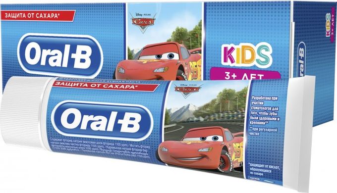 Зубная паста Oral-b Kids Тачки 75 мл