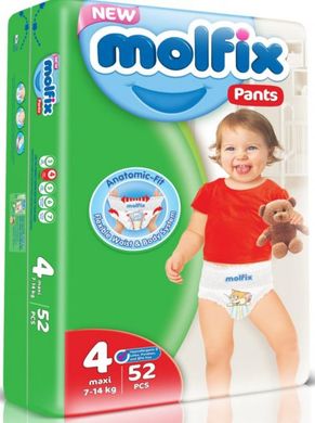 Подгузники-трусики Molfix Jumbo 4 maxi (7-14 кг) 52 шт