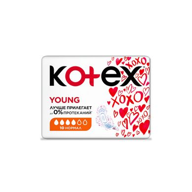 Гигиенические прокладки Kotex Young Ultra Dry Normal 10 шт.