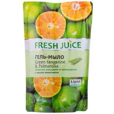 Крем-мыло Fresh Juice Зеленый мандарин и пальмароза с маслом лемонграсса 460 мл