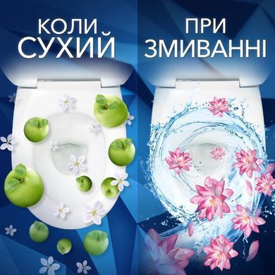 Туалетные блоки для унитаза Bref Смена аромата Яблоко-Лотос Триопак