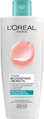 Тонік для очищення L'Oreal Paris Нескінченна свіжість для нормальної і змішаної шкіри 200 мл