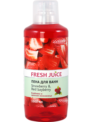 Піна для ванн Fresh Juice Strawberry&Red Bayberry 1 л