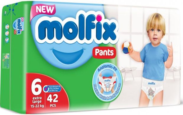 Підгузки-трусики Molfix Jumbo 6 extra large (15-22 кг) 42 шт