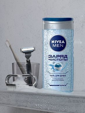 Гeль для душу Nivea Заряд чистоти з очисними мікрочастинками 500 мл