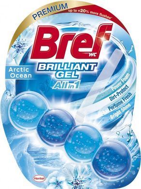 Туалетный блок Bref Блестящий гель Арктический океан 42 г