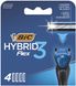 Сменные картриджи для бритья (лезвия) мужские BIC Flex 3 Hybrid 4 шт.