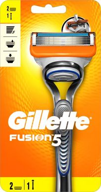 Станок для гоління Gillette Fusion5 з 2 змінними картриджами