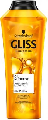 Питательный шампунь GLISS Oil Nutritive для сухих и поврежденных волос 400 мл