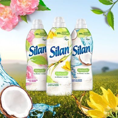 Ополаскиватель для белья Silan Naturals Ароматы Пионов и белого чая 800 мл