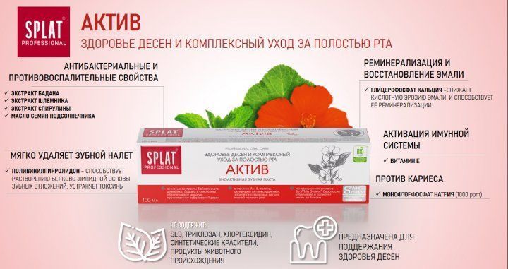 Зубная паста Splat Professional Activ 100 мл