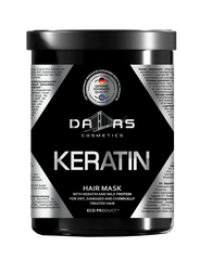 Крем-маска для волос Dallas Keratin Professional Treatment с кератином и экстрактом молочного протеина 1 л